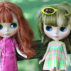 Two Blythe Dolls with various accessories